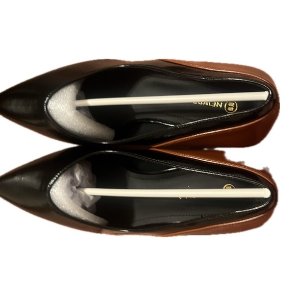NEWBELLA Vegan Leather Colorblock Heels – Size 8 - Picture 5 of 11